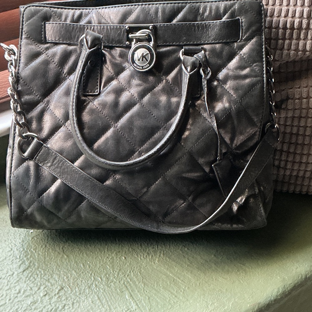 Michael Kors Quilted Black Shoulder Bag